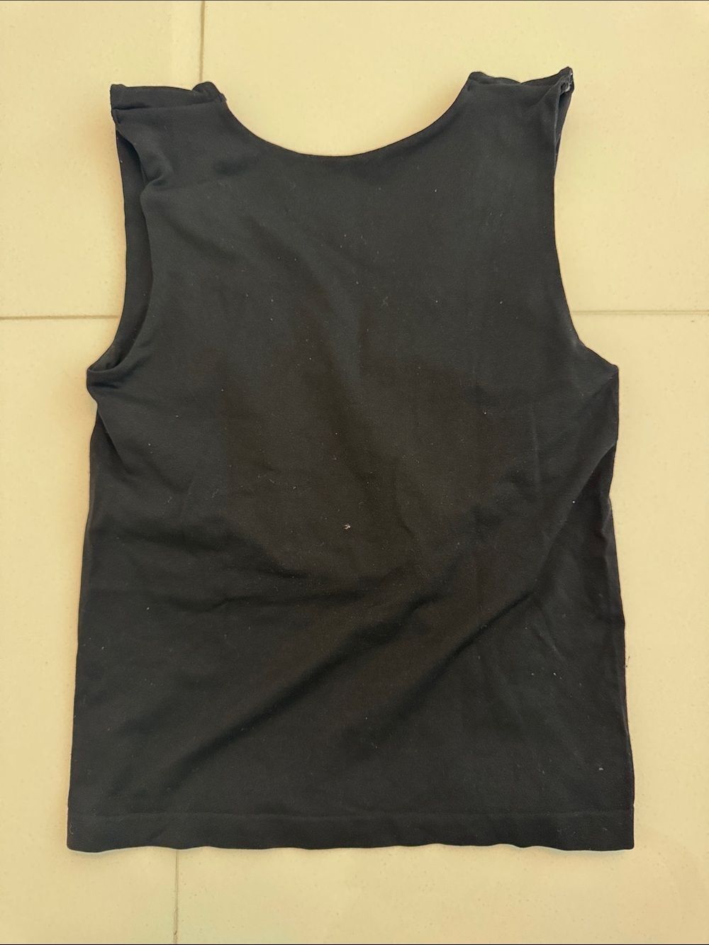 Free People Black V-Neck Ribbed Tank - Picture 3 of 3